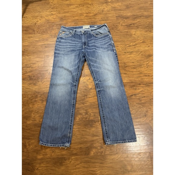 Ariat M4 Relaxed Boot Cut Jeans Men 34X32 Medium Wash - Picture 2 of 8